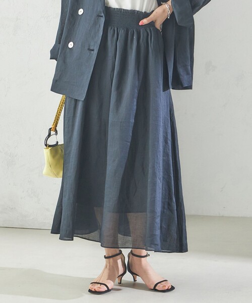 SHIPS（シップス） スカート 「手洗い可能」ラミー 4 ウエスト