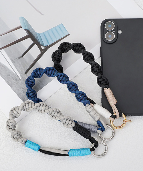 ハンドメイド　パラコード　スマホストラップ スマホショルダーストラップ ハンドメイド スマホストラップ