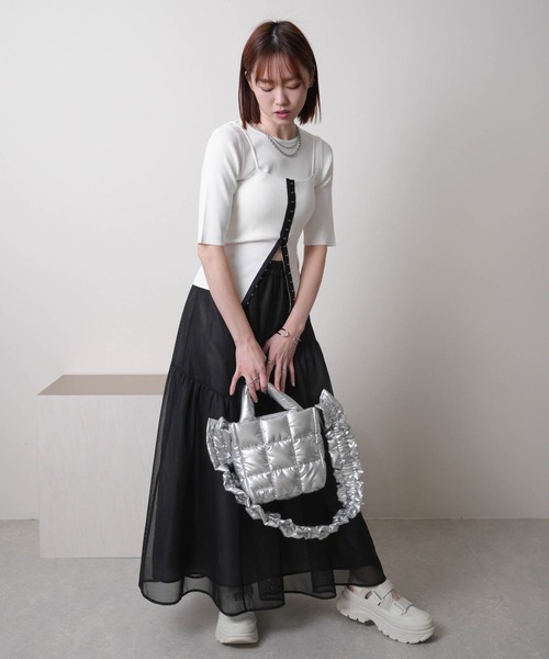 ハンドメイド　ニット　トップス( )✩‧₊ LADYMADE（レディメイド） ニット セーター フロントホックビスチェ
