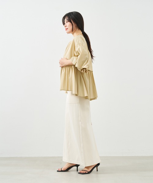 SONO ペプラムブルゾン フクレジャガードペプラムブルゾン | Chez toi(シェトワ