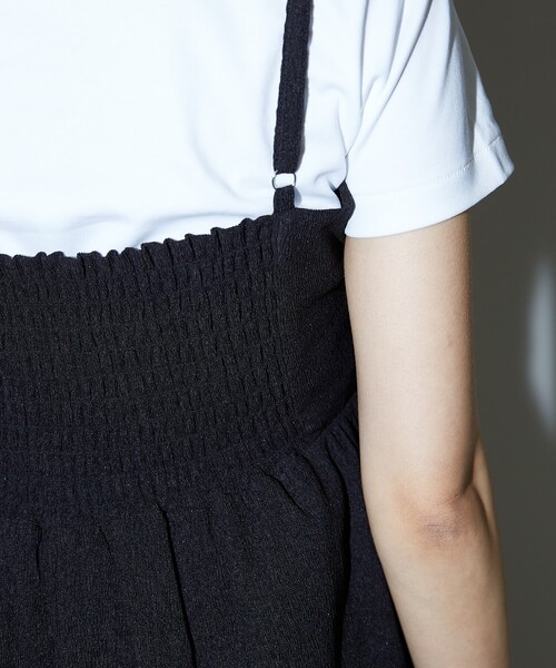 MARY QUANT × PUBLUX ワンポイント刺繍 楊柳 キャミワンピース MARY QUANT/ワンポイント刺繍 楊柳 キャミワンピース 限定展開