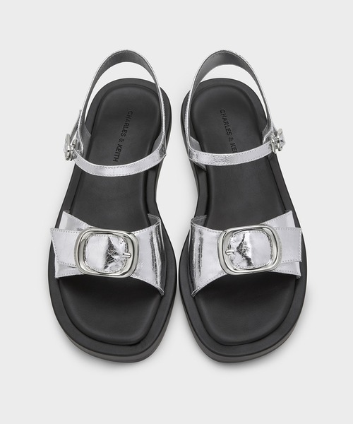 CHARLES ＆ KEITH（チャールズ&キース） サンダル バックル フラット