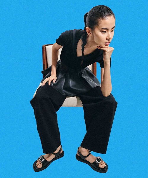 CHARLES ＆ KEITH（チャールズ&キース） サンダル バックル フラット