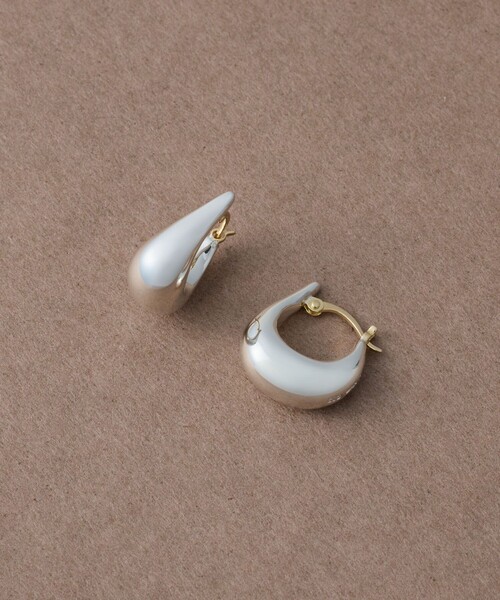 ete bijoux ピアス ドロップ フープピアス レディース