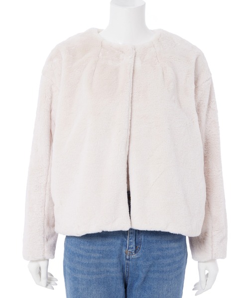 「fifth」 ノーカラーコート M モカ レディース_画像8