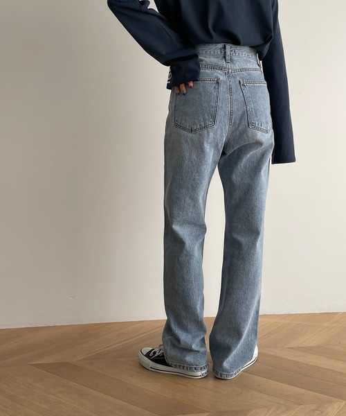 [CANAL JEAN] [elmar] обработка Denim брюки MEDIUM индиго голубой женский 