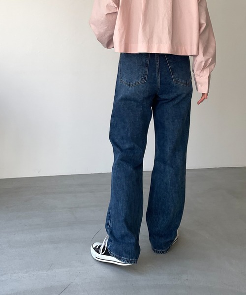 [CANAL JEAN] [elmar] обработка Denim брюки MEDIUM индиго голубой женский 