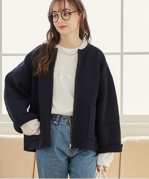 「ANGIE」 ニットカーディガン FREE ベージュ レディース_画像7