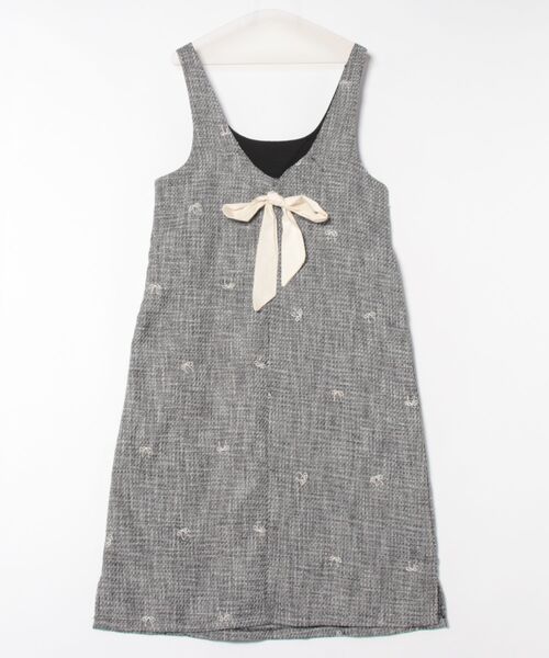 「aimoha」 サロペットスカート SMALL グレー レディース_画像2