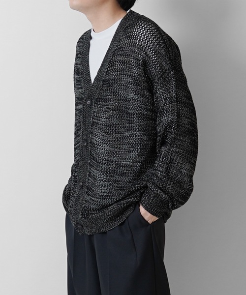 「Confirm」 ニットカーディガン L ブラック メンズ_画像3