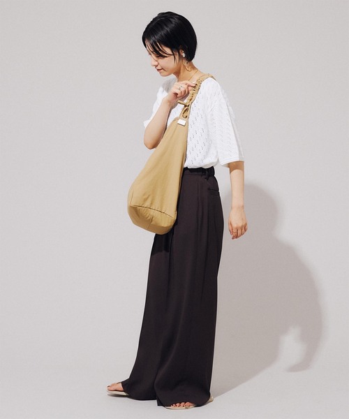 「B.C STOCK」 「SIMPLICITEPLUS」半袖ニット LARGE イエロー メンズ