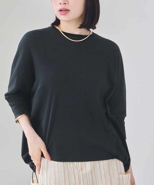 tシャツ 「KATHARINE ROSS」クレーピーストライププルオーバー レディース