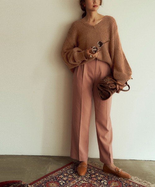 titivate（ティティベイト） Vネックニット M イエロー レディース