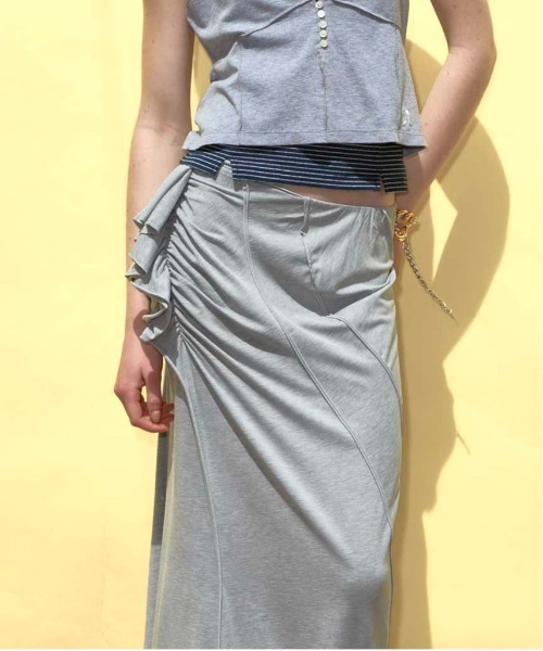 MAISON SPECIAL（メゾンスペシャル） スカート Ruffled Draped Maxi
