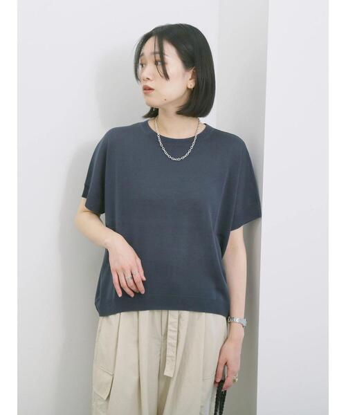 ☆Theory luxe サマーニット　麻混ニット　ウォッシャブル theory luxe ウォッシャブル プルオーバー ニット 38 セオリー