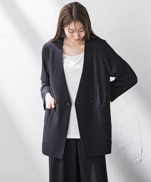 la.f（ラ・エフ） ジャケット ノーカラージャケット 入学式 卒業式