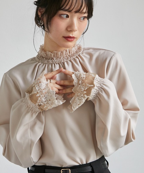 RANAN（ラナン） ブラウス シャツ 「26AW新色追加」レースフリルプチ