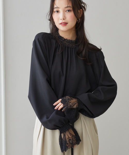RANAN（ラナン） ブラウス シャツ 「26AW新色追加」レースフリルプチ