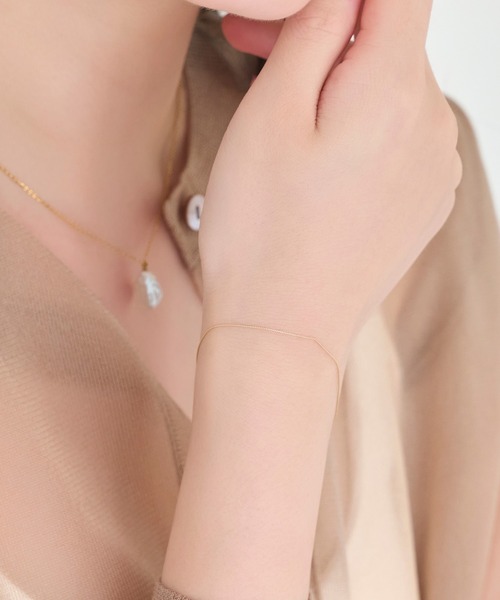 Phoebe（フィービー） ブレスレット 「K10」シャインリンクチェーン 
