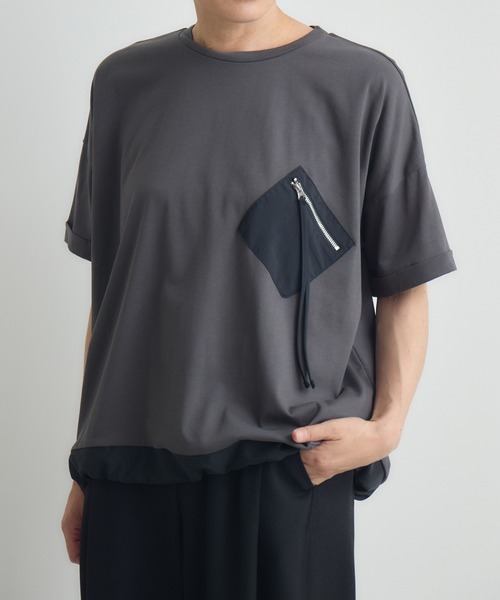 tシャツ 配色ポケットTシャツ レディース