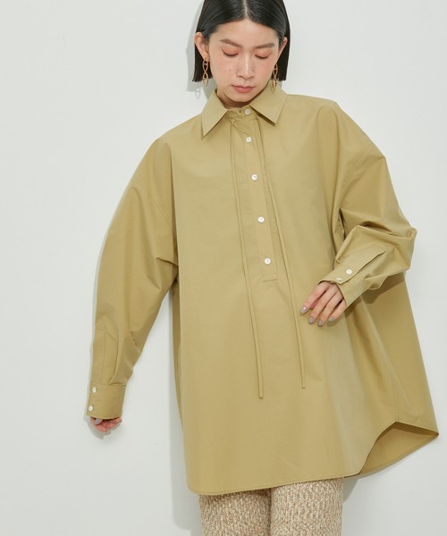 「ADAM ET ROPE'」 長袖シャツ FREE ベージュ レディース