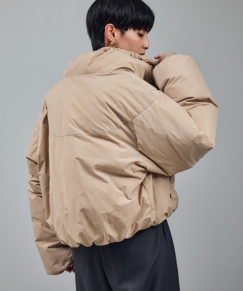 アナイ LIMONTA フーディブルゾン ライナー付き ダウンフェザー ベージュ SALON adam et rope'（サロン アダム エ ロペ） ダウンコート ダウン