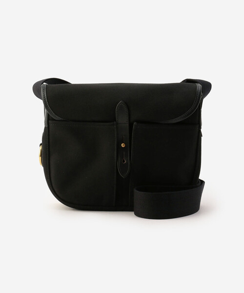 美品　brady キャンバス　レザー　ショルダーバッグ　黒 美品】BRADY ショルダーバッグ STOUR ブラック レザーキャンバス