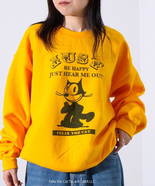 新品 ツートン リメイク スウェット トレーナー イエロー スニーカー 黒　黄色 GOOD ROCK SPEED（グッドロックスピード） トレーナー スウェット