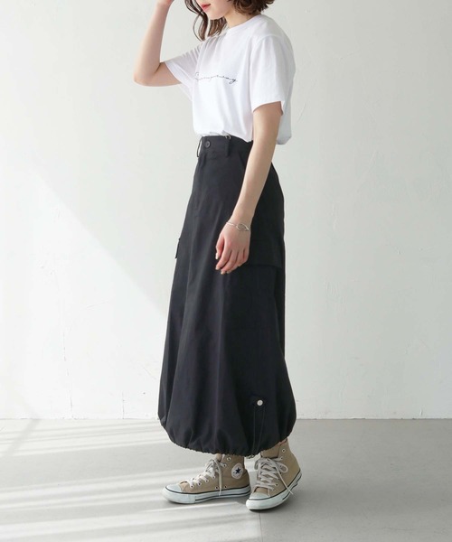 [HER CLOSET] [SHE MO SHELLY] юбка M черный женский 