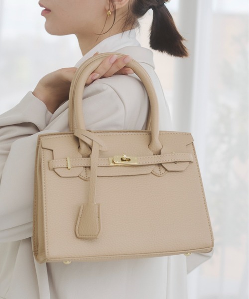 ANGIE ハンドバッグ 2WAY 金具付き ショルダー バッグ