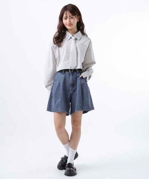 GLOBAL WORK（グローバルワーク） ワイドパンツ パンツ ベルト付き