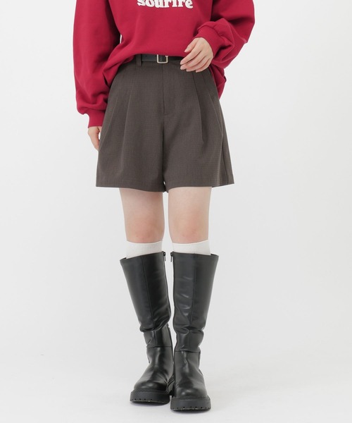 GLOBAL WORK（グローバルワーク） パンツ ベルト付きショートパンツ
