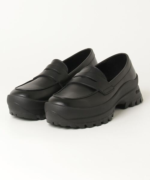 PADRONE パドローネ ヒールローファー size41 黒 美品 padrone ローファー（ヒール高さ（cm）：3〜5センチ）のおすすめ