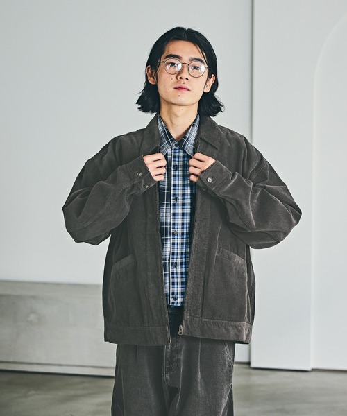 【ブルー】B2790 シャツコールシャツジャケット BAYFLOW（ベイフロー） コート ジャケット コールシャツジャケット