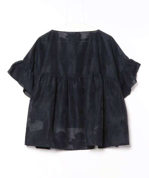 「maturely」 7分袖ブラウス - ネイビー レディース_画像2