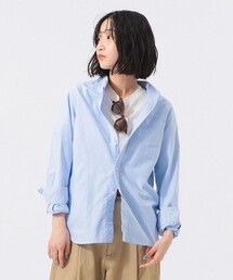 【新品未使用】BEAMS GOLF レディース ボタンダウンシャツ 長袖 SAX BEAMS BOY（ビームス ボーイ） ブラウス シャツ オックスフォード