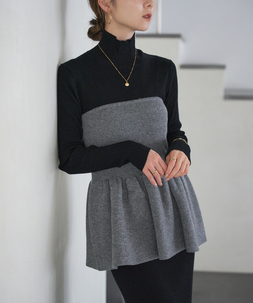 新品未使用　ノーブル　ニットビスチェ NOBLE（ノーブル） ニット セーター ニットビスチェ レディース