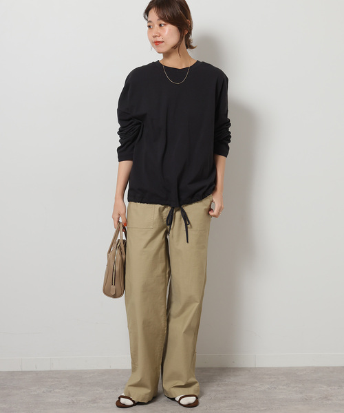 「JOURNAL STANDARD relume」 長袖カットソー FREE ベージュ レディース_画像2