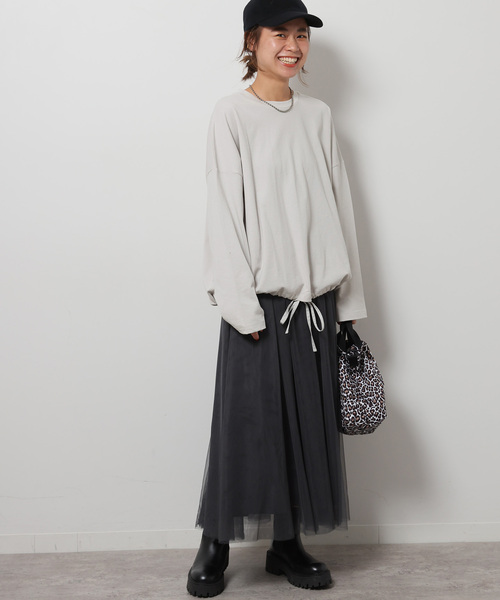 「JOURNAL STANDARD relume」 長袖カットソー FREE ベージュ レディース_画像9