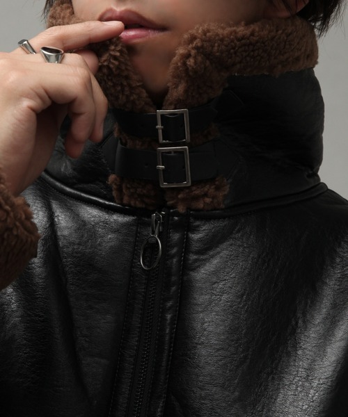 「welise」 ブルゾン L ブラック×ブラック メンズ_画像2