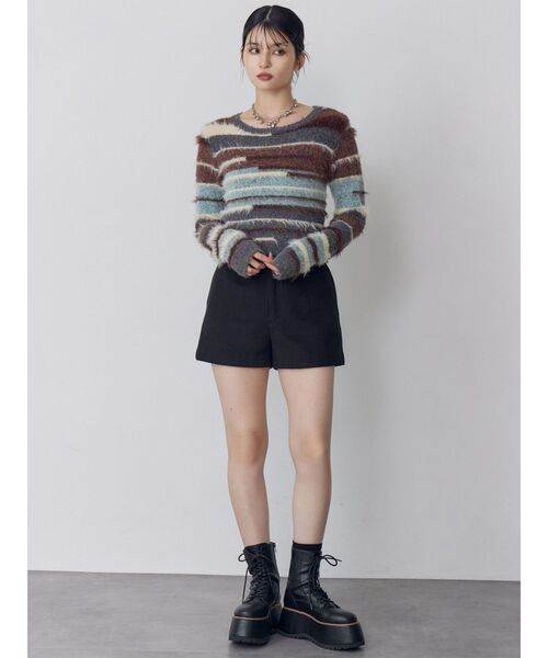 MURUA（ムルーア） ニット セーター ミックスエレメントニット