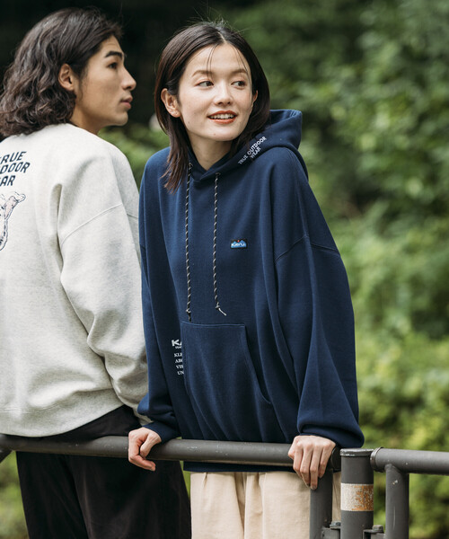 パーカー 限定展開 KAVU×FREAK'S STORE/カブー 別注 ビッグシルエット ワンポイント刺繍 プルオーバー パーカー / フーディ メン | FREAK'S STORE | 23