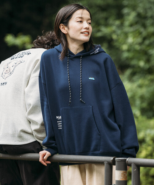 パーカー 限定展開 KAVU×FREAK'S STORE/カブー 別注 ビッグシルエット ワンポイント刺繍 プルオーバー パーカー / フーディ メン | FREAK'S STORE | 22