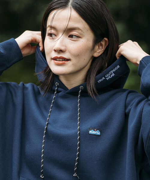 パーカー 限定展開 KAVU×FREAK'S STORE/カブー 別注 ビッグシルエット ワンポイント刺繍 プルオーバー パーカー / フーディ メン | FREAK'S STORE | 18