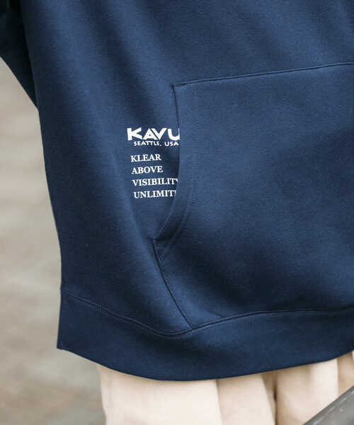パーカー 限定展開 KAVU×FREAK'S STORE/カブー 別注 ビッグシルエット ワンポイント刺繍 プルオーバー パーカー / フーディ メン | FREAK'S STORE | 16