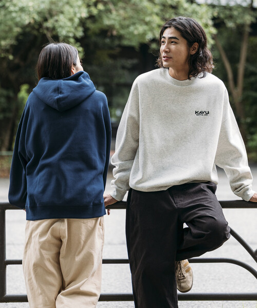 パーカー 限定展開 KAVU×FREAK'S STORE/カブー 別注 ビッグシルエット ワンポイント刺繍 プルオーバー パーカー / フーディ メン | FREAK'S STORE | 15