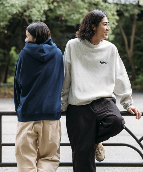 パーカー 限定展開 KAVU×FREAK'S STORE/カブー 別注 ビッグシルエット ワンポイント刺繍 プルオーバー パーカー / フーディ メン | FREAK'S STORE | 14