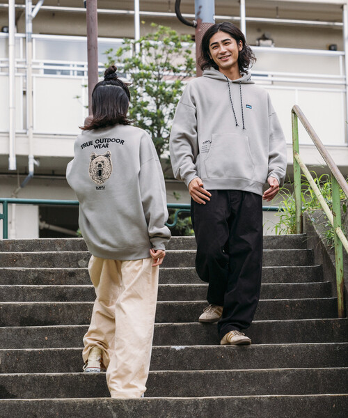 パーカー 限定展開 KAVU×FREAK'S STORE/カブー 別注 ビッグシルエット ワンポイント刺繍 プルオーバー パーカー / フーディ メン | FREAK'S STORE | 12