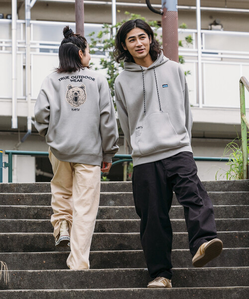パーカー 限定展開 KAVU×FREAK'S STORE/カブー 別注 ビッグシルエット ワンポイント刺繍 プルオーバー パーカー / フーディ メン | FREAK'S STORE | 11