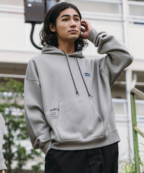 パーカー 限定展開 KAVU×FREAK'S STORE/カブー 別注 ビッグシルエット ワンポイント刺繍 プルオーバー パーカー / フーディ メン | FREAK'S STORE | 08
